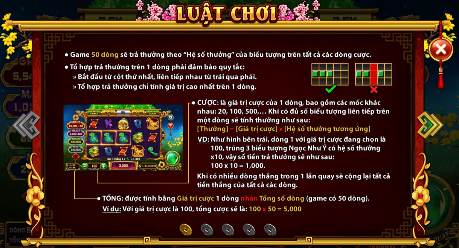 Luật chơi game cung hỷ phát tài